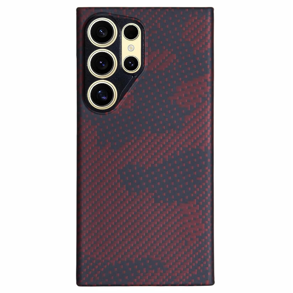 For Samsung Galaxy S24 Ultra Case Magnetic Case Aramid Fiber Camouflage Pattern Phone Cover - 1