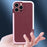 WOLMTT For iPhone 14 Pro Max Case Dual Color Frame Rhombus Texture PC+TPU Anti-drop Phone Cover - Red - 7