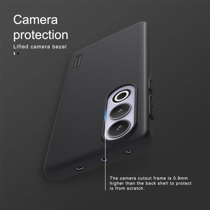 NILLKIN Frosted Shield For OnePlus Ace 3V 5G Cell Phone Case Hard PC Back Shell - Black - 6