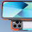 WOLMTT For iPhone 15 Pro Case Dual Color Frame Drop-proof Mobile Phone Cover - Blue+Orange - 3
