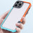 WOLMTT For iPhone 15 Pro Case Dual Color Frame Drop-proof Mobile Phone Cover - Blue+Orange - 7