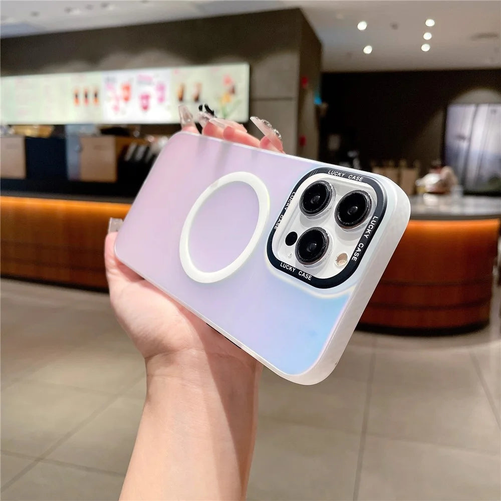 For iPhone 15 Pro Max Case Compatible with MagSafe PC+TPU Magnetic Phone Cover - 1