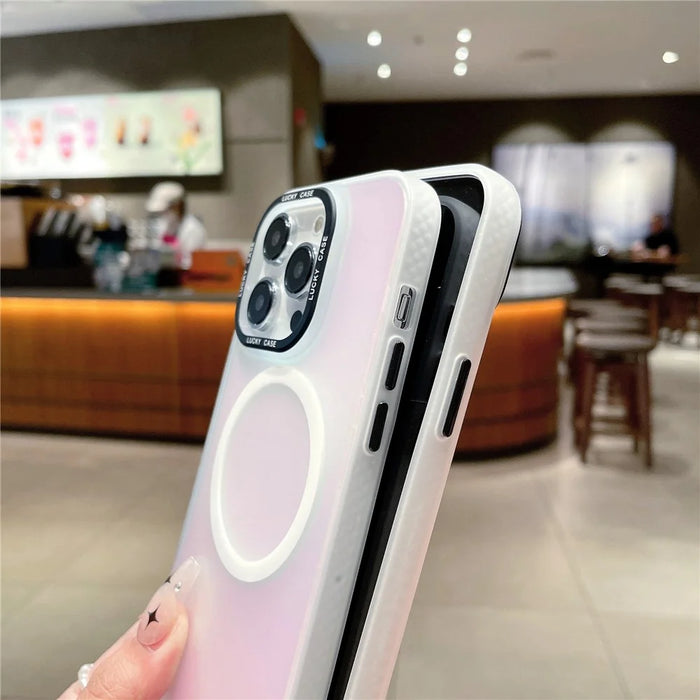 For iPhone 15 Pro Max Case Compatible with MagSafe PC+TPU Magnetic Phone Cover - 5