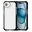 For iPhone 17e / 16e Case 3-in-1 Drop Protection TPU+TPE+Acrylic Phone Cover - Black - 4