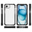 For iPhone 17e / 16e Case 3-in-1 Drop Protection TPU+TPE+Acrylic Phone Cover - Black - 6