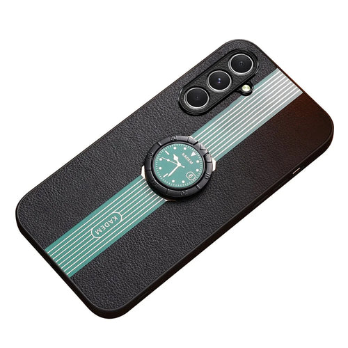 KADEM For Samsung Galaxy F15 5G / M15 5G Cover Ring Kickstand Anti-fall Phone Back Case - Green - 1
