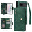 For Google Pixel 7 5G Case Multiple Card Slots Rivet Decor Leather Stand Phone Cover - Green - 1