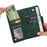 For Google Pixel 7 5G Case Multiple Card Slots Rivet Decor Leather Stand Phone Cover - Green - 5
