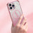 KADEM For iPhone 15 Pro Max TPU Case Glitter Powder Electroplated Smart Phone Cover - Pink - 2