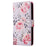 For Samsung Galaxy A54 5G Case RFID Blocking Magnetic Phone Cover with Lacquered Design - Rose Flower - 6