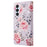 For Samsung Galaxy A54 5G Case RFID Blocking Magnetic Phone Cover with Lacquered Design - Rose Flower - 7