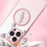 KADEM For iPhone 14 Pro Max Case Four Corners Anti-Drop Electroplated TPU Phone Shell - Pink - 4