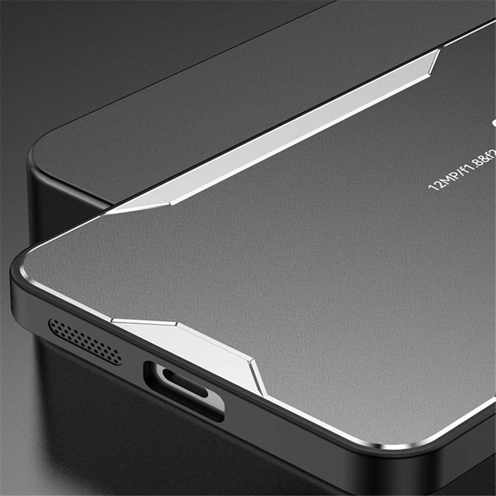 For Samsung Galaxy A25 5G (Global) (161.0 x 76.5 x 8.3mm) Phone Case Aluminum Alloy+TPU+PC Cover - Gold - 5