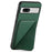 For Google Pixel 7a Case PU Leather+PC+TPU Hidden Back Card Holder Phone Cover - Green - 2