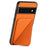 For Google Pixel 6 Pro 5G Case Card Holder Kickstand Feature PU Leather Back Cover - Orange - 2