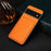 For Google Pixel 6 Pro 5G Case Card Holder Kickstand Feature PU Leather Back Cover - Orange - 5