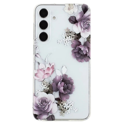For Samsung Galaxy S23 FE Soft TPU Case Pattern Printing Lightweight Back Cover - Peony - 1