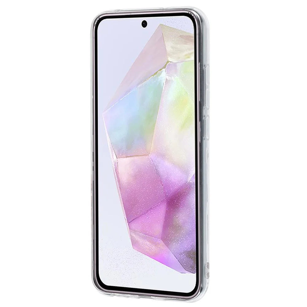 For Samsung Galaxy A35 5G Soft TPU Case Pattern Printing Shockproof Phone Cover - Light and Cat - 2
