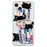For iPhone 15 Case Flexible TPU Pattern Printing Phone Back Shell - Black Cat - 1
