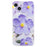 For iPhone 14 Plus Case TPU Pattern Printing Phone Guard Cover - Purple Flower - 1