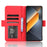 For TECNO Pova 6 Pro 5G LI9 Leather Case Multiple Card Slots Phone Cover -  Red - 3