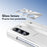 For Samsung Galaxy Z Fold5 5G Case Hinge PC Kickstand Phone Cover with Tempered Glass Film  /  Stylus - White - 4