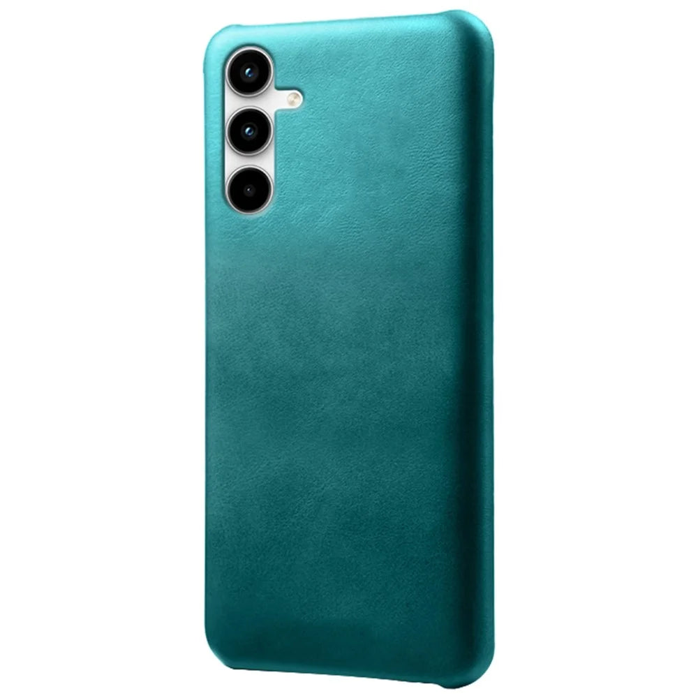 For Samsung Galaxy A15 5G Case Calf Texture PU Leather + PC Hard Phone Cover - Green - 1