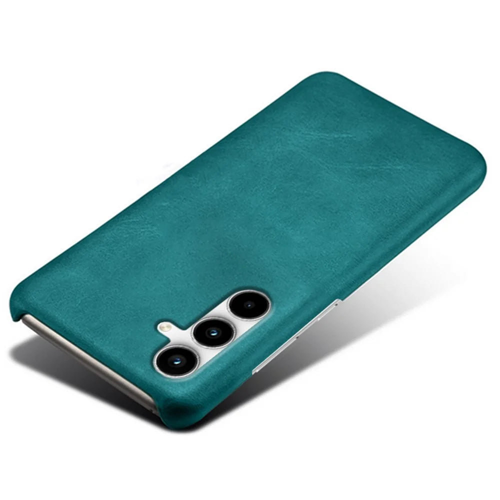 For Samsung Galaxy A15 5G Case Calf Texture PU Leather + PC Hard Phone Cover - Green - 3