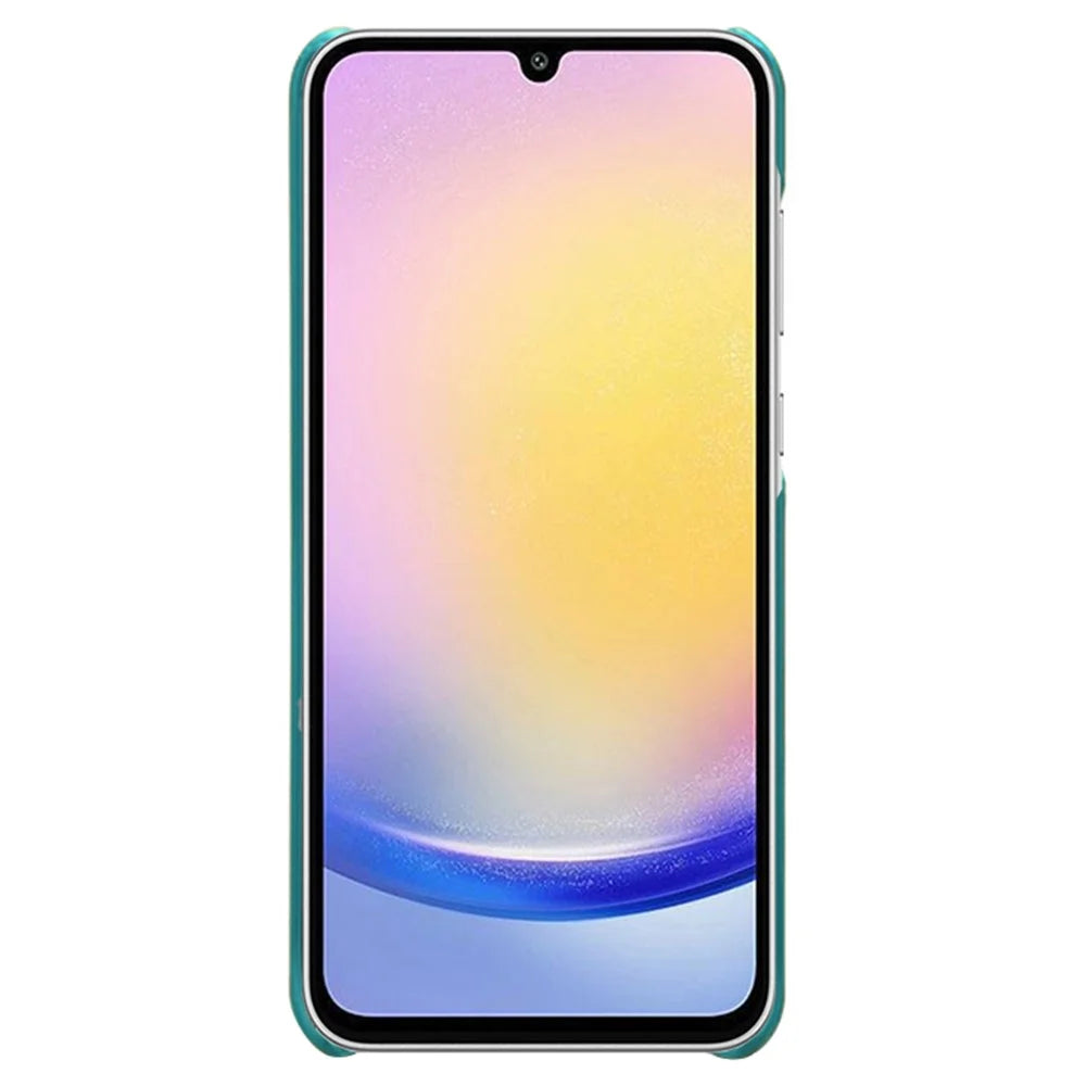 For Samsung Galaxy A15 5G Case Calf Texture PU Leather + PC Hard Phone Cover - Green - 4