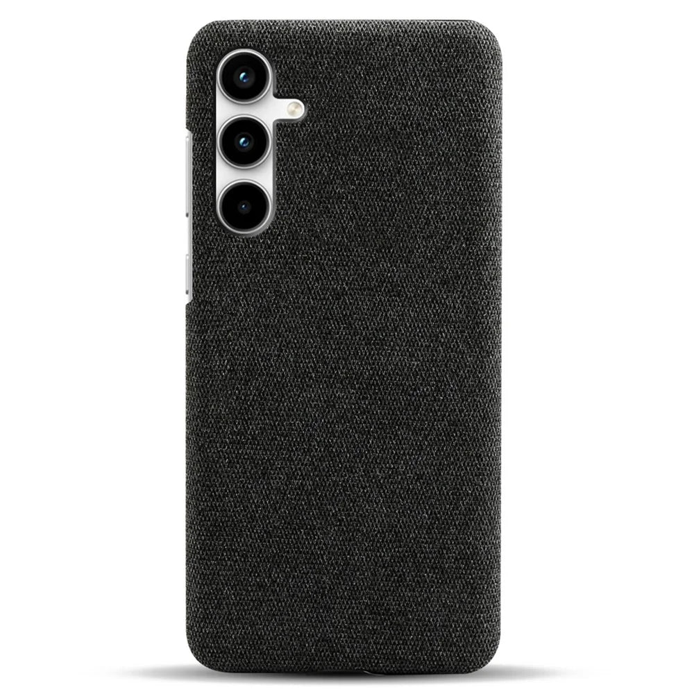 For Samsung Galaxy A25 5G (Global) (161.0 x 76.5 x 8.3mm) Case Cloth+PC Protective Phone Cover - Black - 2