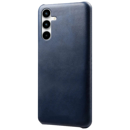For Samsung Galaxy A25 5G (Global) (161.0 x 76.5 x 8.3mm) Case Leather Coated PC Calf Texture Back Phone Cover - Blue - 1