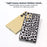 ABEEL For Samsung Galaxy S24 Ultra Case Leather Coated PC+TPU Back Phone Cover with Leopard Pattern - Silver - 4