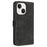 For iPhone 13 Cover PU Leather Phone Case 7-Shape Imprinted Anti-scratch Phone Shell - Black - 3