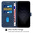 For iPhone 13 Cover PU Leather Phone Case 7-Shape Imprinted Anti-scratch Phone Shell - Black - 4