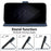 For iPhone 13 Cover PU Leather Phone Case 7-Shape Imprinted Anti-scratch Phone Shell - Black - 5