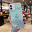 For iPhone 11 Case TPU Phone Protective Cover Sequins Epoxy Butterfly Design - Green - 1