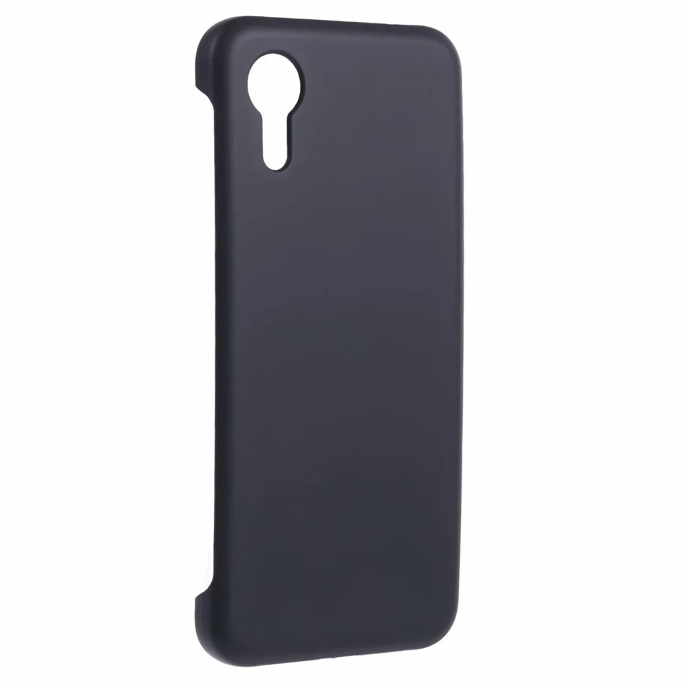 For Samsung Galaxy Xcover7 Matte Case Skin-touch Anti-fingerprint PC Phone Cover - Black - 3