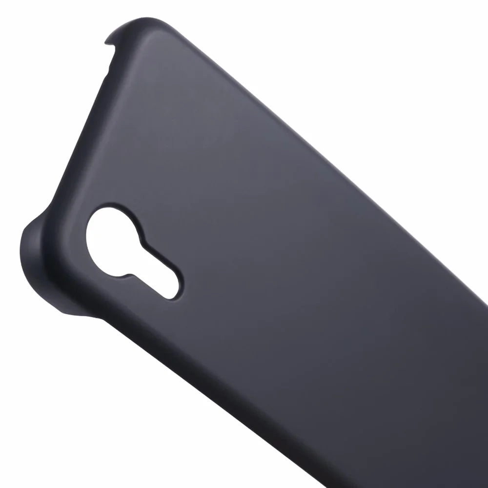 For Samsung Galaxy Xcover7 Matte Case Skin-touch Anti-fingerprint PC Phone Cover - Black - 6
