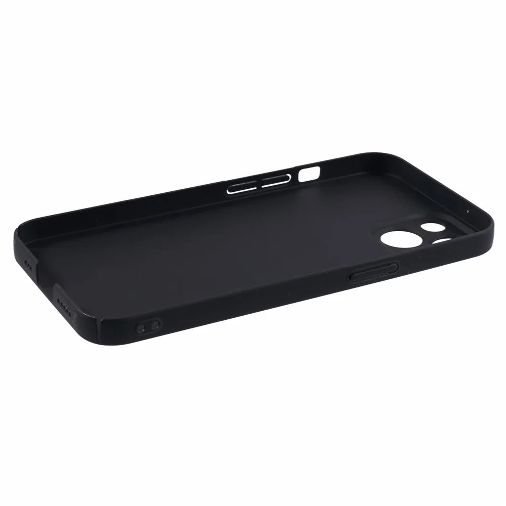 For iPhone 15 Plus Rubberized Hard PC Phone Case Cellphone Skin-touch Cover - Black - 4