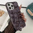 For iPhone 14 Pro TPU Case Shockproof Rhombus Grid Desgin Electroplating Phone Cover - Black - 1