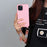 For iPhone 14 Pro Max Case Soft TPU Shock-Absorbent Smart Phone Cover with Straps - Pink - 6