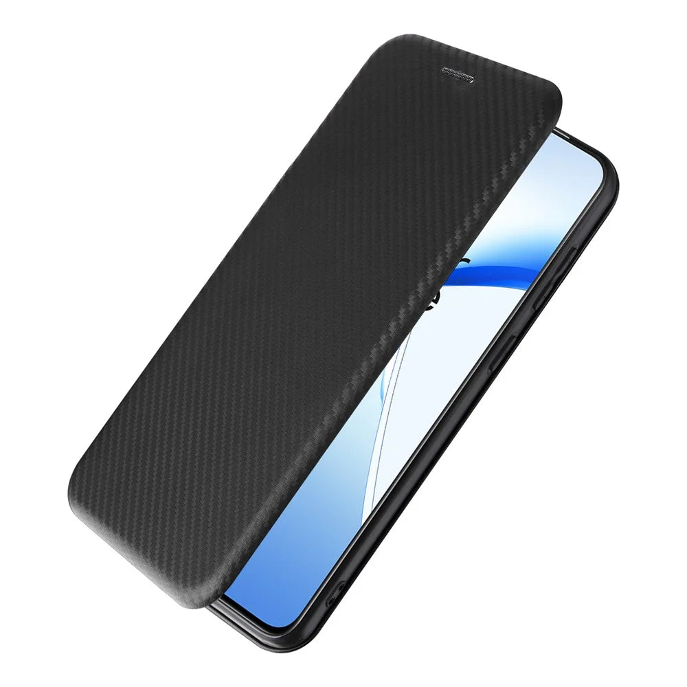 For OnePlus Nord CE4 5G Flip Case Magnetic PU Leather Phone Cover Card Slot - Black - 5