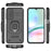 For Samsung Galaxy A15 4G / A15 5G Protective Case Slide Lens Cover PC+TPU Phone Shell - Black - 5