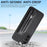 C1-04 For Samsung Galaxy A35 5G Case Leather+PC+TPU Zipper Wallet Smartphone Cover - Black - 7