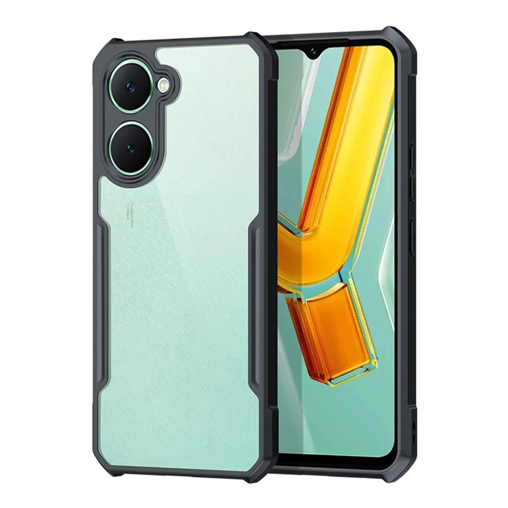 XUNDD For vivo Y03 Case TPU+Acrylic Transparent Protective Phone Cover - 1