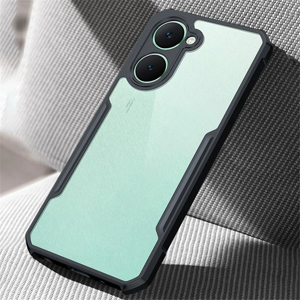 XUNDD For vivo Y03 Case TPU+Acrylic Transparent Protective Phone Cover - 3