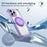 For iPhone 12 / 12 Pro Case Compatible with MagSafe Rotating Kickstand TPU+PC Phone Cover - Transparent Purple - 5