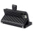 Style 012 for iPhone 12 Pro Max Case Rhombus Glitter Leather Phone Cover with Zipper Pocket - Black - 3