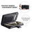 Style 012 for iPhone 14 Pro Max Case Zipper Flip Shockproof Leather Wallet Cover with Hand Strap - Black - 7
