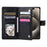 Style 012 for iPhone 14 Pro Case Rhombus Zipper Pocket PU Leather Stand Phone Cover - Black - 2